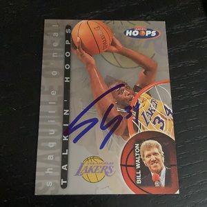 Shaquille o’Neal hoops signed autograph card SHAQ